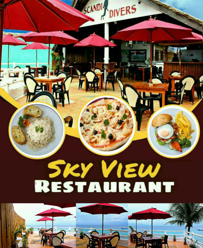 skybar restaurant at scandi divers resort puerto galera
