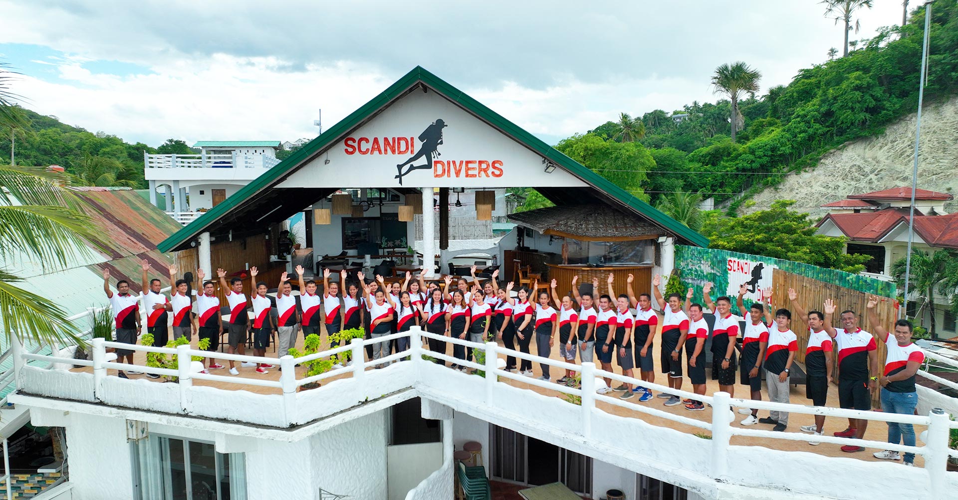 scandi divers resort staff photo