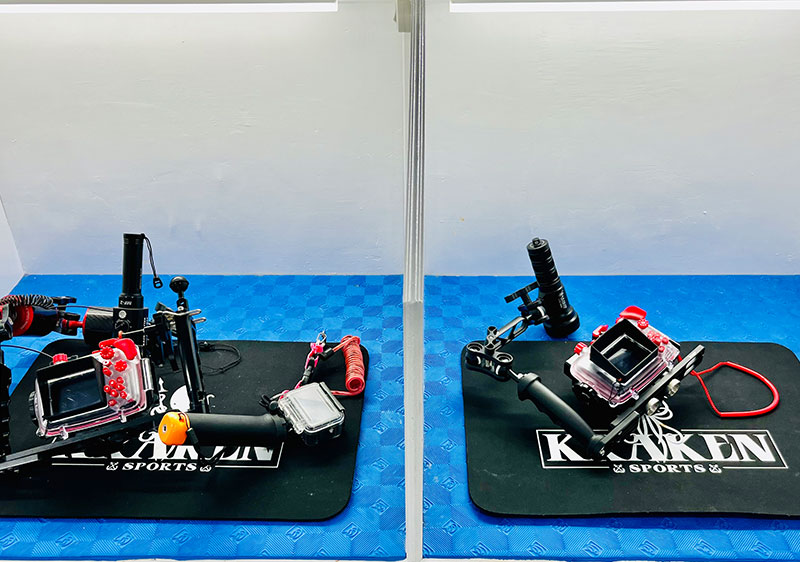 underwater camera room cubicles with cameras